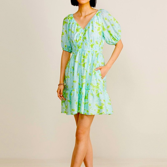 Vineyard Vines Dresses & Skirts - Vineyard Vines Puff Sleeve Dress